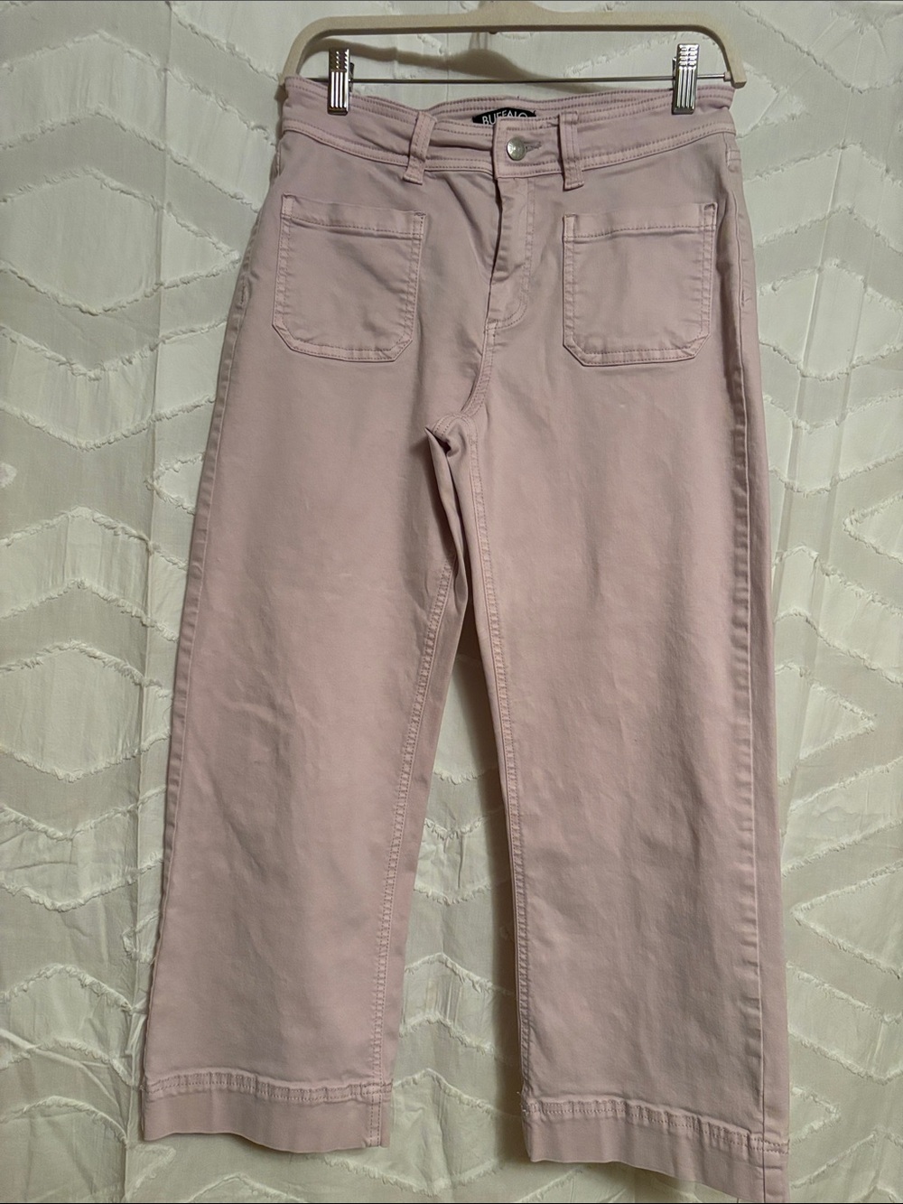 Light Purple wide Leg Cropped Straight Leg Jeans